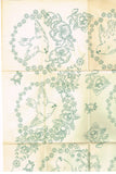 1940s Vintage Alice Brooks Embroidery Transfer 7179 Uncut Bird Bedspread Motif