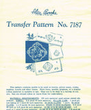 1940s VTG Alice Brooks Embroidery Transfer 7187 Uncut Bird & Flower Pillowcases - Vintage4me2