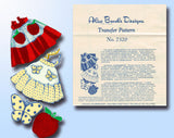 1950s Vintage Alice Brooks Transfer Pattern 7320 Uncut Misses Apron & Potholder