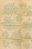 1940s Alice Brooks Embroidery Transfer 7411 Uncut Floral Pillowcase Linens Motif