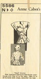Anne Cabot 5586: 1940s Misses Scalloped Blouse 14/16/18 Vintage Sewing Pattern