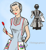 Anne Cabot 5664: 1950s Uncut Misses Apron Size 34/36/38 B Vintage Sewing Pattern