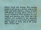 1930s Vintage Advance Sewing Pattern 1057 Baby Girls Bloomer Dress Size 2 21 B - Vintage4me2