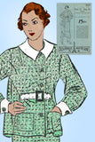 Advance 1227: 1930s Misses 2 Piece Dress Size 32 Bust Vintage Sewing Pattern - Vintage4me2