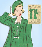 1930s Rare Vintage Advance Sewing Pattern 1784 Official 4-H Uniform Dress Sz 38B - Vintage4me2