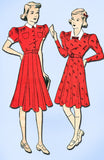 1930s Vintage Advance Sewing Pattern 1893 Girls Shirtwaist Dress Size 14 32 Bust - Vintage4me2