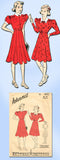 1930s Vintage Advance Sewing Pattern 1893 Girls Shirtwaist Dress Size 14 32 Bust - Vintage4me2