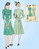 1930s Vintage Advance Sewing Pattern 2326 Misses Stylish Afternoon Dress Sz 36 B - Vintage4me2