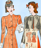 1930s Vintage Advance Sewing Pattern 2343 Misses Princess Coat Dress & Bolero 12 -Vintage4me2