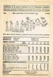 1940s Original Vintage Advance Pattern 2346 Uncut Girls Princess Coat & Hat Sz 6