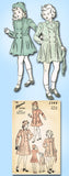 1940s Original Vintage Advance Pattern 2346 Uncut Girls Princess Coat & Hat Sz 6