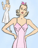 1940s Vintage Advance Sewing Pattern 2367 Misses WWII Bias Cut Slip Sz 34 Bust