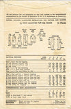 1940s Vintage Advance Sewing Pattern 2571 WWII Toddler Girls Coat & Bonnet Sz 4