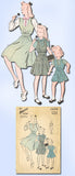 1940s Vintage Mail Order Sewing Pattern 3706 FF Toddler Girls Applique Dress Sz6 - Vintage4me2