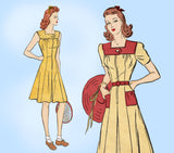 Advance 2754: 1940s WWII Misses Tennis Dress & Shorts 34B Vintage Sewing Pattern