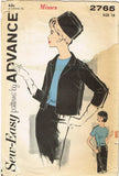 1960s Original Vintage Advance Pattern 2765 Misses 3 Piece Suit Ensemble Sz 38 B