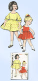 1960s Vintage Advance Sewing Pattern 2811 Sweet Toddler Girls Dress Size 4 23B