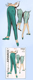 1960s Vintage Advance Sewing Pattern 2823 Misses Pants or Peddle Pushers Sz 28 W