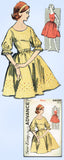 1950s Vintage Advance Sewing Pattern 2833 Cute Misses Mother Dress Size 16 36B