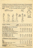 1940s Vintage Advance Sewing Pattern 2839 WWII Toddler Girls Princess Dress Sz 2 - Vintage4me2