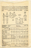 1940s Vintage Advance Sewing Pattern 2870 Misses WWII Shirtwaist Dress Size 12 - Vintage4me2