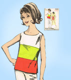 1960s Vintage Advance Sewing Pattern 2909 Uncut Little Girls Top & Pants Sz 33 B