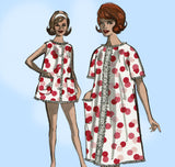 Advance 2918: 1960s Uncut Robe & Shortie Pajamas Sz 31 B Vintage Sewing Pattern