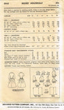 1960s Vintage Advance Sewing Pattern 2943 Easy Misses House Dress Size 12 32B