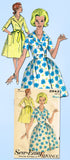 1960s Vintage Advance Sewing Pattern 2943 Easy Misses House Dress Size 12 32B