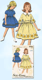 1960s Vintage Advance Sewing Pattern 2961 Sew Easy Little Girls Dress Size 8 26B - Vintage4me2