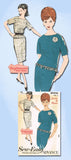 1960s Vintage Advance Sewing Pattern 3015 Uncut Misses 2 Pc Dress Size 14 34B