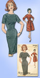 1960s Vintage Advance Sewing Pattern 3025 Uncut Misses Street Dress Size 12 30B - Vintage4me2
