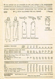 1940s Vintage Misses WWII Nightgown 1943 Advance Sewing Pattern 3232 Size 18