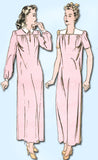 1940s Vintage Misses WWII Nightgown 1943 Advance Sewing Pattern 3232 Size 18