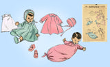 Advance 3453: 1940s Cute Baby's Layette Set w Booties Vintage Sewing Pattern - Vintage4me2