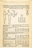 1940s Vintage Advance Sewing Pattern 3486 Chic Plus Size Street Dress Sz 44 Bust