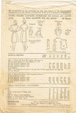1940s Vintage Advance Sewing Pattern 3735 WWII Misses Afternoon Dress Size 32 B