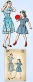 1940s Vintage Advance Sewing Pattern 3830 Toddler Girls Sweetheart Dress Size 6 - Vintage4me2
