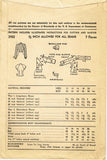 1940s Original Vintage Advance Pattern 3903 Uncut WWII Misses Blouse Sz 36 Bust