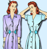 1940s Vintage Advance Sewing Pattern 3931 Uncut WWII Misses Dress Size 32 Bust - Vintage4me2