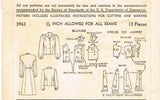 Advance 3963: 1940s Uncut Misses WWII Dress Size 32 Bust Vintage Sewing Pattern