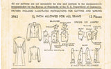 Advance 3963: 1940s Uncut Misses WWII Dress Size 32 Bust Vintage Sewing Pattern