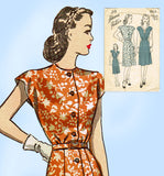 Advance 3963: 1940s Uncut Misses WWII Dress Size 32 Bust Vintage Sewing Pattern - Vintage4me2