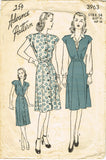 Advance 3963: 1940s Uncut Misses WWII Dress Size 32 Bust Vintage Sewing Pattern - Vintage4me2