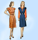 Advance 3963: 1940s Uncut Misses WWII Dress Size 32 Bust Vintage Sewing Pattern - Vintage4me2