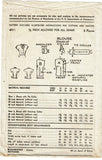 1940s Vintage Advance Sewing Pattern 4011 Charming WWII Misses Blouse Size 38 Bust