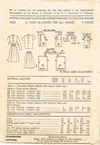 Advance 4062: 1940s WWII Teen Misses Dress Sz 30 B Vintage Sewing Pattern