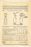 1940s Vintage Advance Sewing Pattern 4089 Easy and Pretty Misses Nightgown 32 B