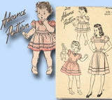 1940s Vintage Advance Sewing Pattern 4152 Post WWII Little Girls Dress Size 12 - Vintage4me2
