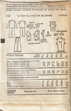 1940s Vintage Advance Sewing Pattern 4183 Little Girls Two Piece Pajamas Size 12